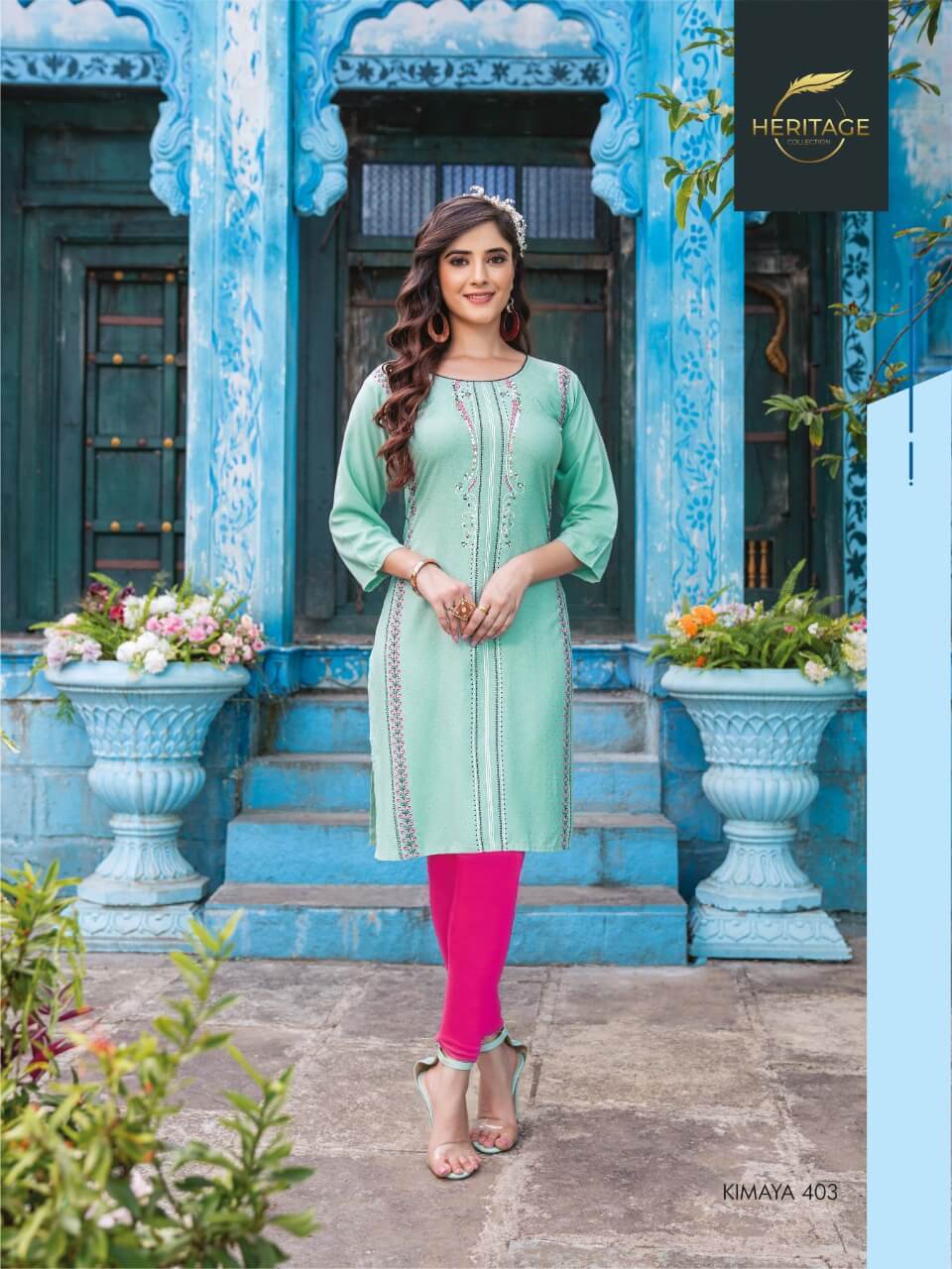 Heritage Kimaya 4 Regular Wear Wholesale Designer Kurtis
